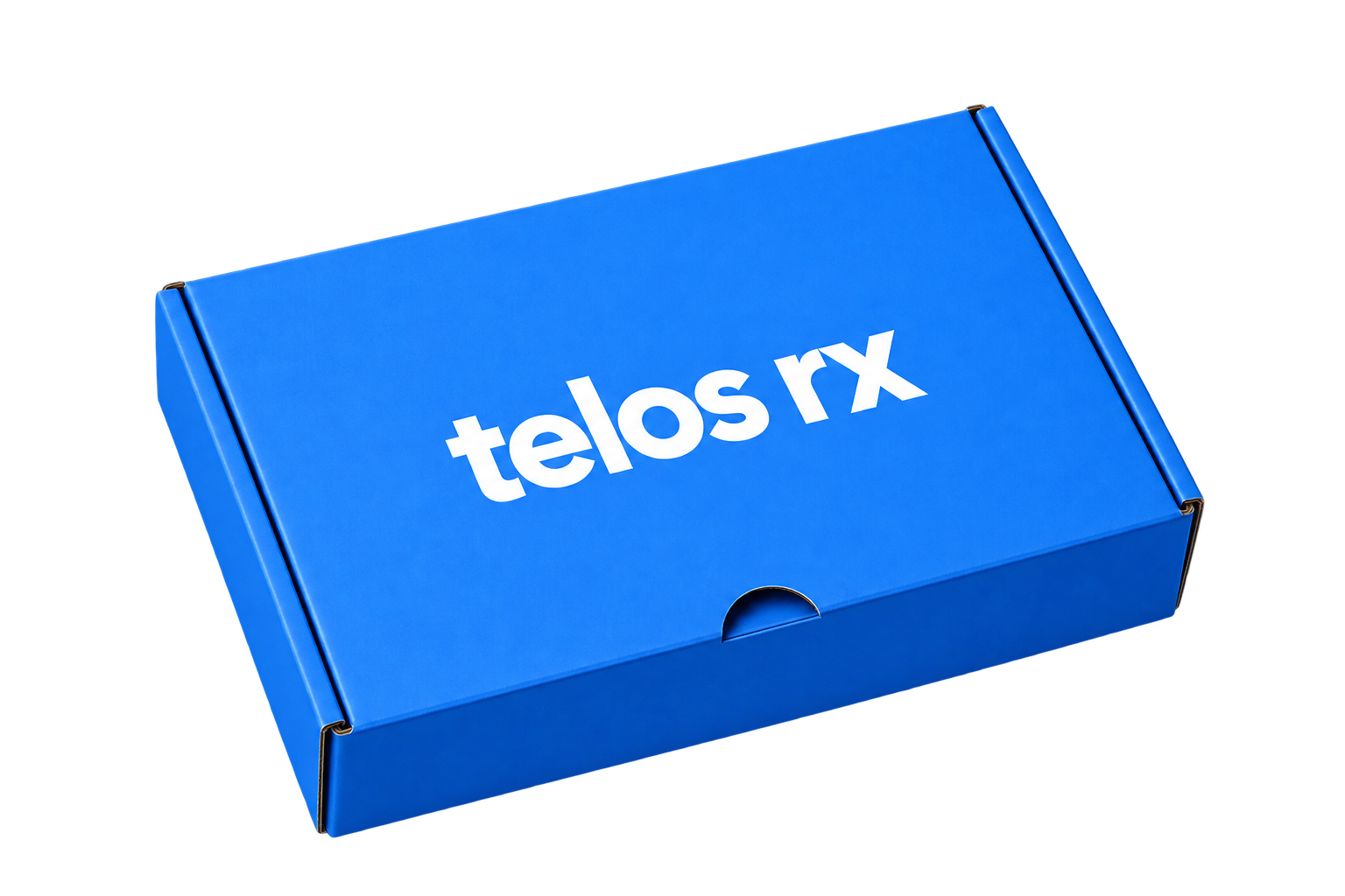 Blue Telos RX package box