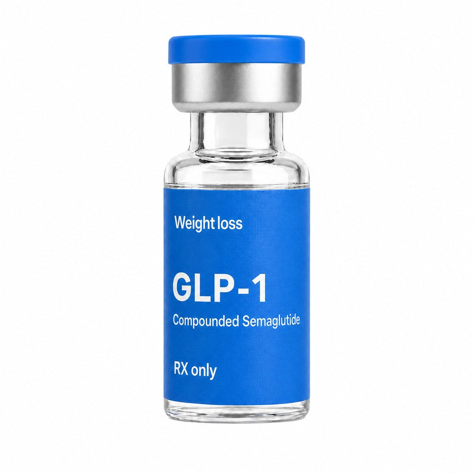 Compounded semaglutide vial