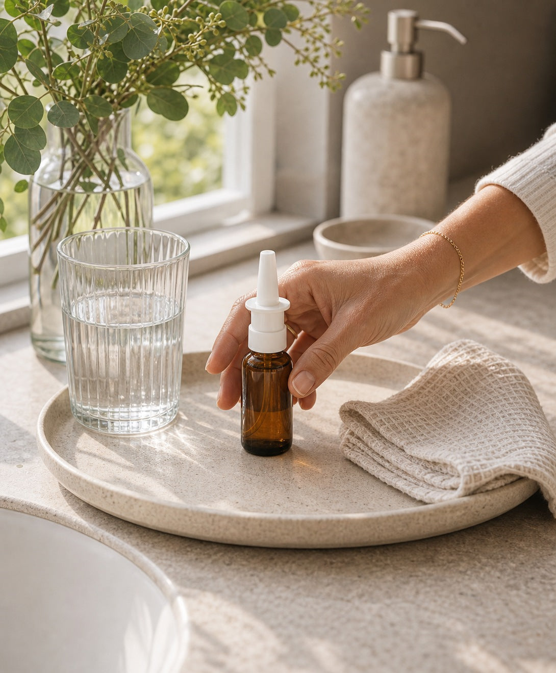 At-home wellness routine, convenient daily format