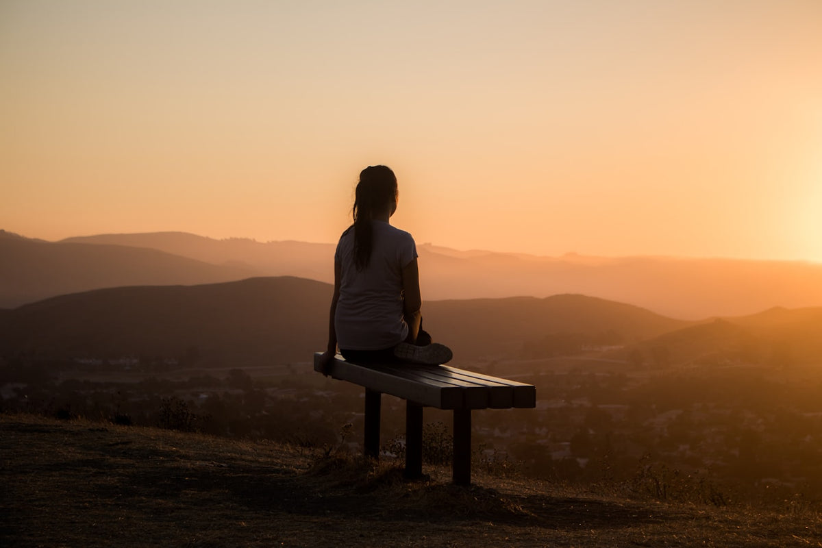 Person in peaceful morning wellness routine representing healthy lifestyle