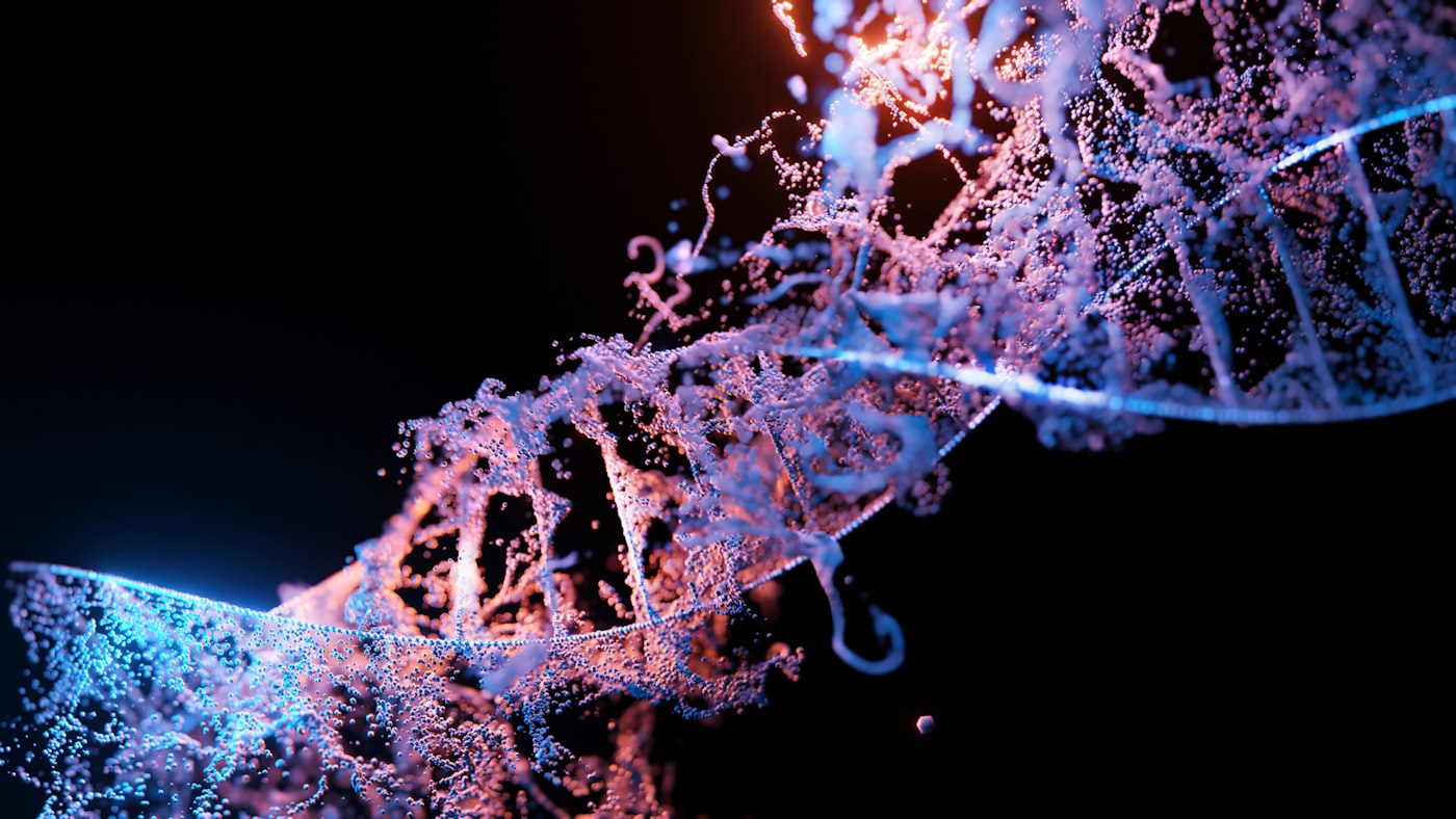 Abstract 3D molecular structure rendering representing neurosteroid research